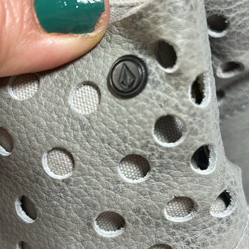 Volcom Buzz Womens skater High Tops marble leather tennis shoe sneakers Size 8.5 - Picture 6 of 13